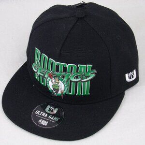 Boston Celtics NBA The Horrors Snap Back Cap Black Ultra Game Hat